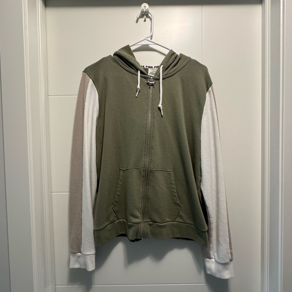 PINK Victoria’s Secret Perfect Full-Zip Hoodie Dog